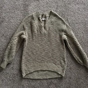 Americans Eagle Green V-Neck Sweater